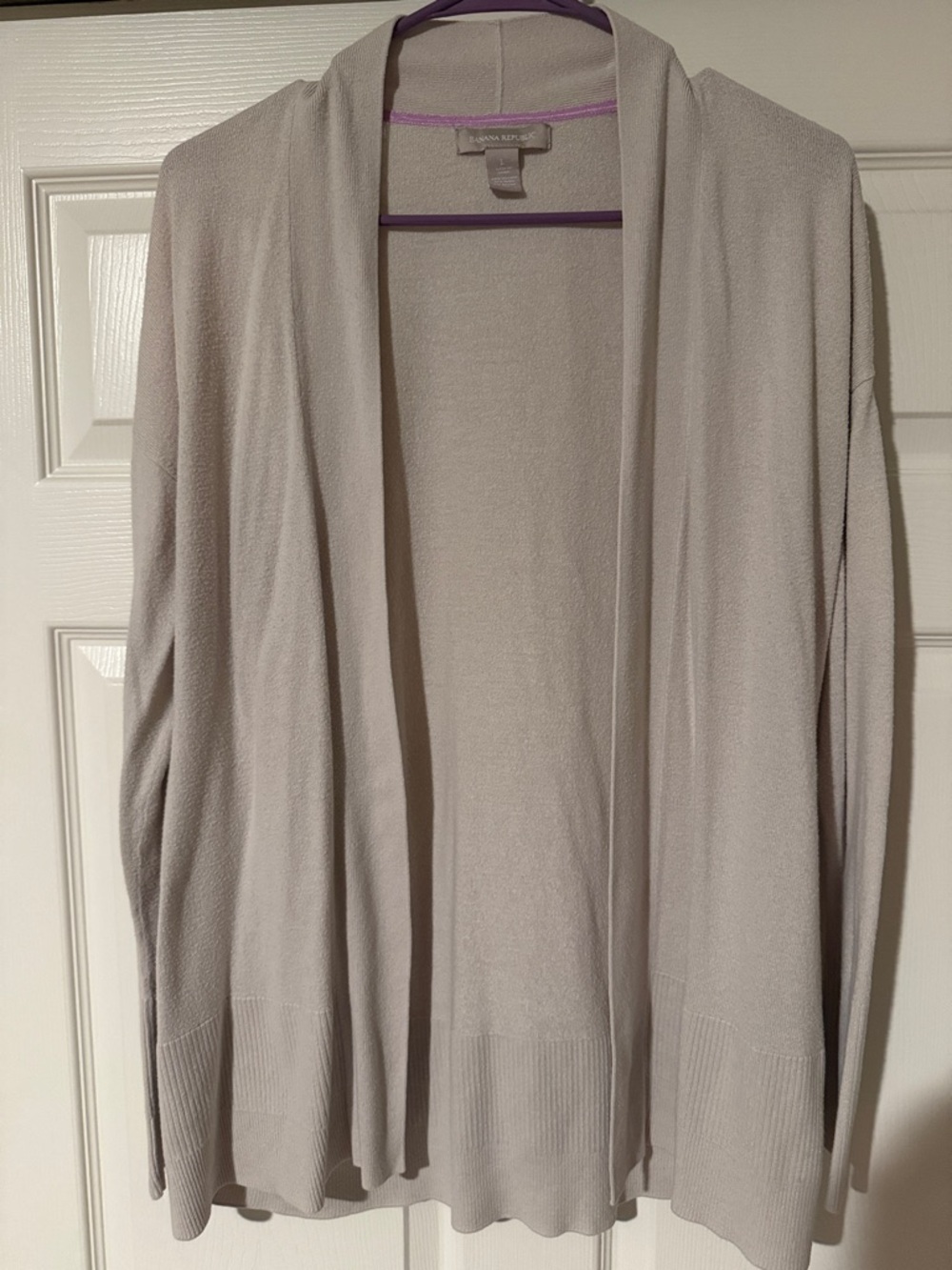 Banana Republic Open-Front Cardigan in Tan